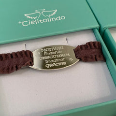 MOTIVATION PROFESSIONALS - oval silver bracelet 33x14mm