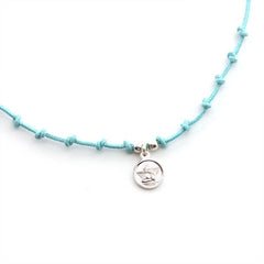ANGELITO NUDITOS - Collar angelito medalla plata 8mm