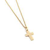 ADÁN DOR - customizable gold cross necklace 13x19mm