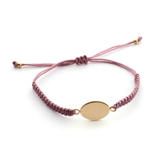 💦TULIPA DOR - pulsera personalizable medalla dorada 15 x 11mm