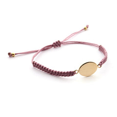 💦TULIPA DOR - pulsera personalizable medalla dorada 15 x 11mm