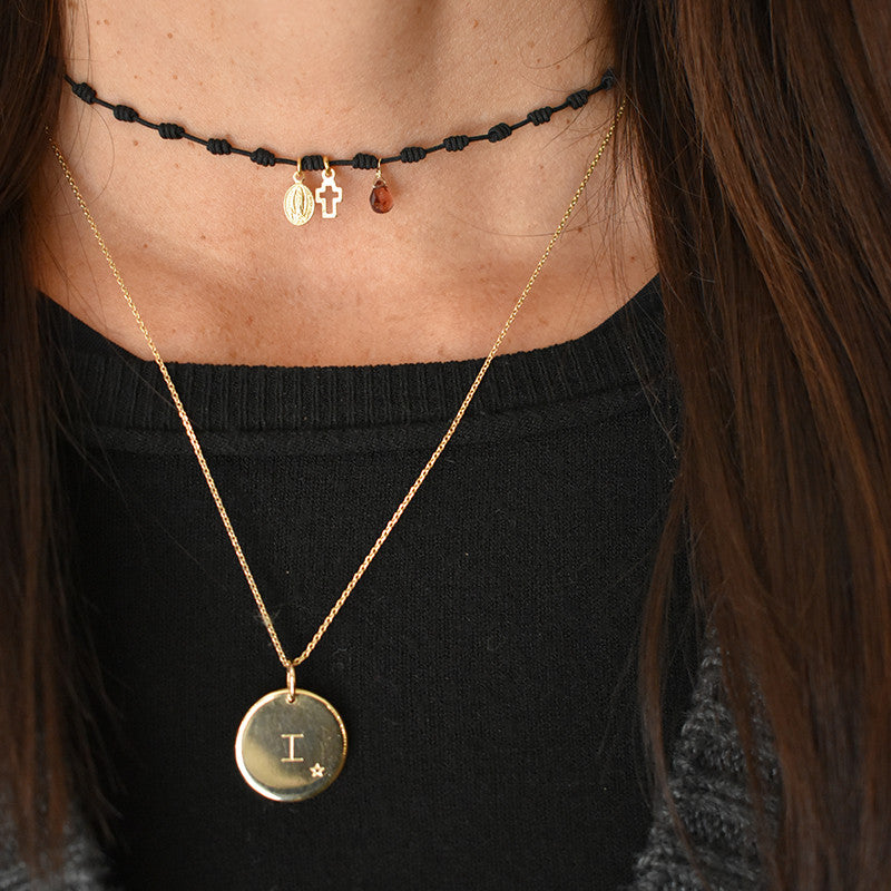 HAVANA - collar personalizable medalla dorada 20mm