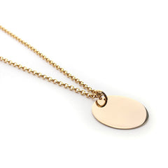ARDEN - collar personalizable medalla dorada 26mm
