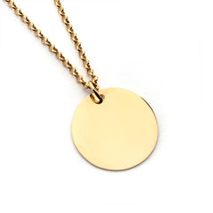 ARDEN - collar personalizable medalla dorada 26mm