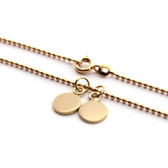 BELISA - collar personalizable medallas doradas 8mm