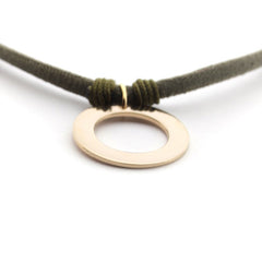 💦HAYA - collar personalizable donut dorado 22mm