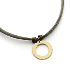 💦HAYA - collar personalizable donut dorado 22mm