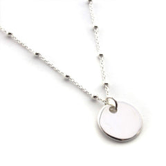CERES - Collar personalizable medalla plata 17mm