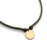 VITA - collar personalizable medalla dorada 15mm