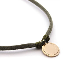 VITA - collar personalizable medalla dorada 15mm