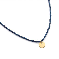 MEL - Customizable necklace with 10mm gold medal