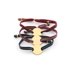 CATI DOR - Customizable bracelet with 15mm gold medal