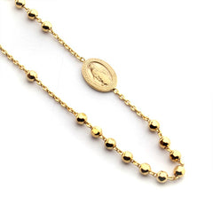 DEVOTE DOR - Collar rosario dorado Virgen Milagrosa