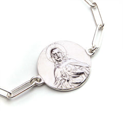 Scapular HOLY FAMILY - customizable bracelet with silver medals