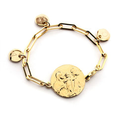 Scapular HOLY FAMILY - customizable bracelet with gold medals