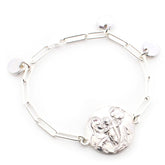 Escapulario SAGRADA FAMILIA - pulsera personalizable con medallas de plata