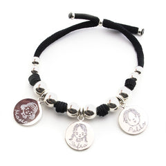 SARA - customizable bracelet with 15mm silver medals
