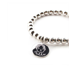 PAULA - customizable bracelet with 15mm silver medals