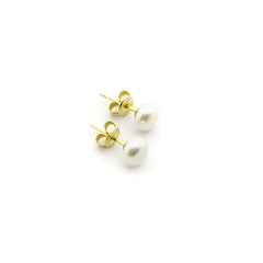 PERLA - pendientes dorados