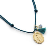 VIRGEN MILAGROSA TRIS DOR - collar medalla dorada 21mm