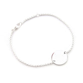 AZU- pulsera personalizable plata 15mm