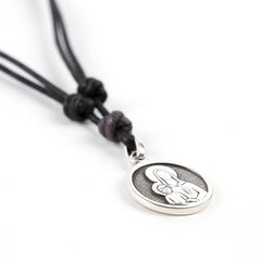 WISDOM Scapular - 19mm silver medal necklace with cord