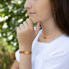 💦 STOP FLUOR DOR - gold medal bracelet 18x22mm 
