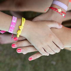 GUARDIAN ANGEL - CIELITO pink fabric bracelet