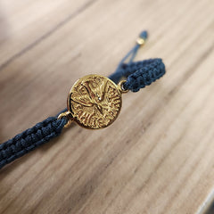 Espíritu Santo - pulsera medalla dorada 11mm