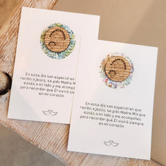 PACK de Tarjetones con Virgen de madera