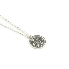 BELÉN Scapular - 20mm silver medal necklace with chain