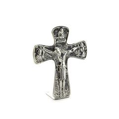 Silver TABLETOP cross - customizable 50x60mm