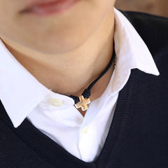 CALAI - customizable silver cross necklace15mm