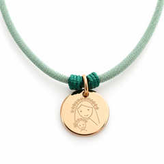 CIELITO DOR - collar personalizable medalla dorada 17mm