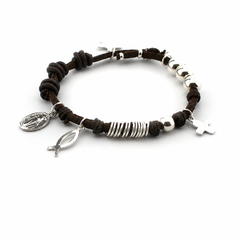 VIDA DE JESÚS - pulsera plata unisex