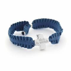 NICO - customizable silver cross bracelet 15mm