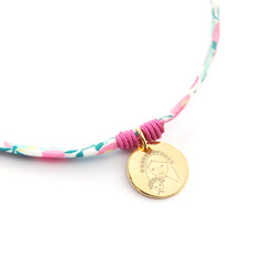 CIELITO G - customizable necklace silver medal 15mm