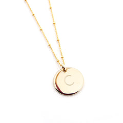 CALA - collar personalizable medalla dorada 18mm