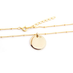 CALA - collar personalizable medalla dorada 18mm