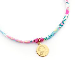 CIELITO LIBERTY DOR - collar personalizable medalla dorada 15mm