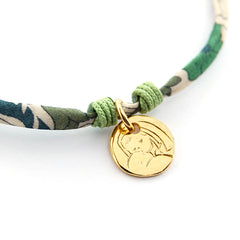 VIRGEN BESA LIBERTY - collar medalla plata o dorada 12mm