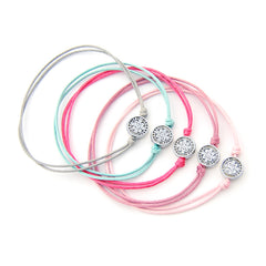 PACK de 5 pulseras San Benito pastel