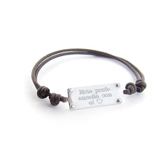MARCO PROFES - customizable bracelet silver medal 30x10mm