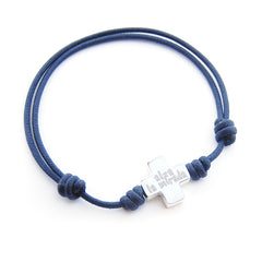 ALZA LA MIRADA - Pulsera NICO cruz plata 15mm