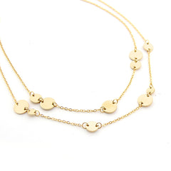 MAVI - collar dorado medallas