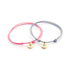 PACK de 5 pulseras Cruz dorada