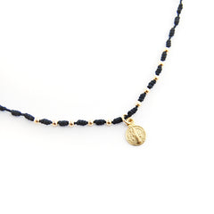 SAN BENITO - 13mm gold medal necklace