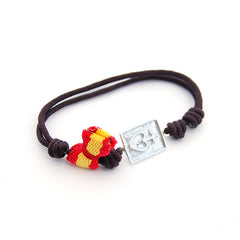DETENTE - pulsera personalizable plata cordón