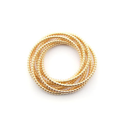 LOOP - pulsera espiral dorada