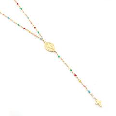 MILAGROSA - collar rosario dorado